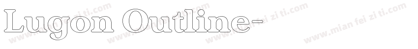 Lugon Outline字体转换